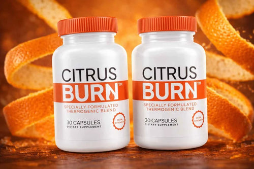 CitrusBurn metabolism support supplement bottle with natural fat-burning capsules